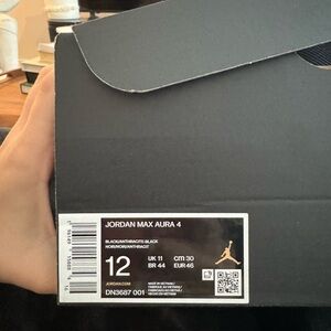 Jordan Max Aura 4 Black Sneakers